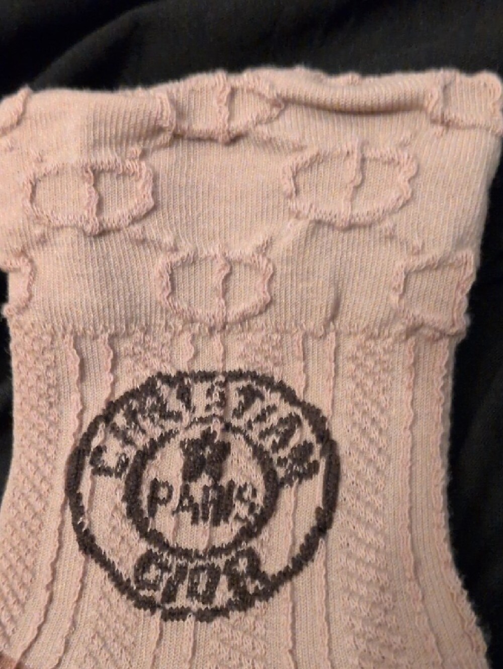 Dior Tan Crew Socks with Dark Brown Stripes - Picture 3 of 9